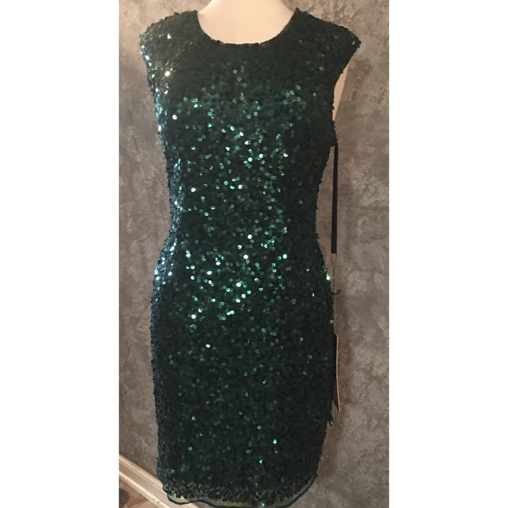 NWT Primavera Green Sequence Dress